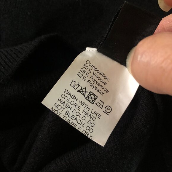 Dazy Sweater Womens Size Small (see pics) Black Knit Turtleneck Long Sleeve - Picture 6 of 8